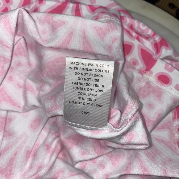 IBKUL Moroccan Pink Short Sleeve Mock Neck Top Preppy Golf Tennis PickleBall New - Picture 4 of 7